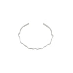 Alaya Small Wave Cuff Bracelet Silver Plating -DNSK Copenhagen
