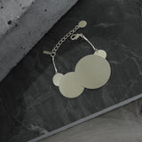 Alaya Mega Circle armbånd Guldbelagt