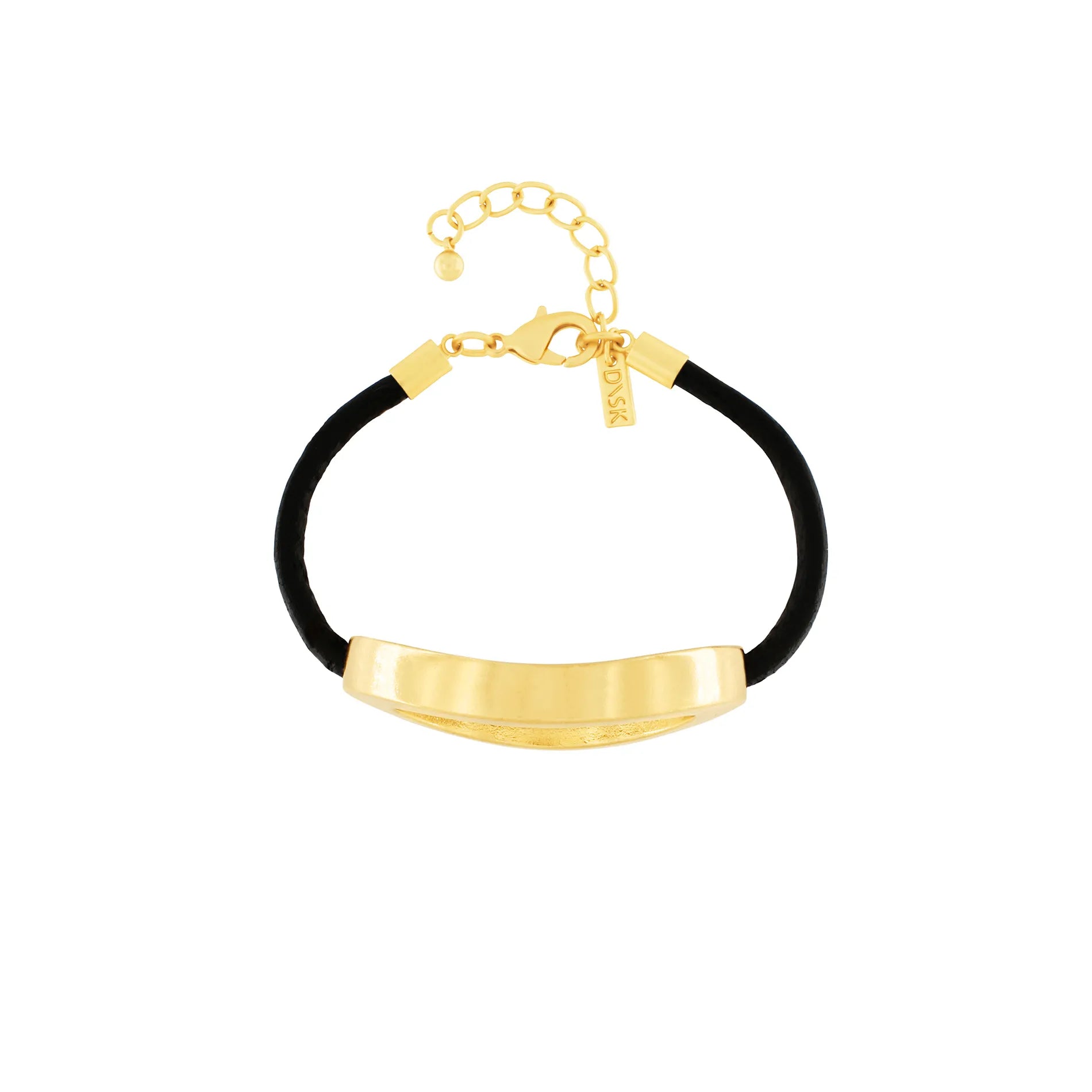 Nostalgia Mega Ring Leather Bracelet Gold PlatingDNSK Copenhagen