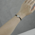 Audrey Dot Leather Bracelet Silver Plating -DNSK Copenhagen