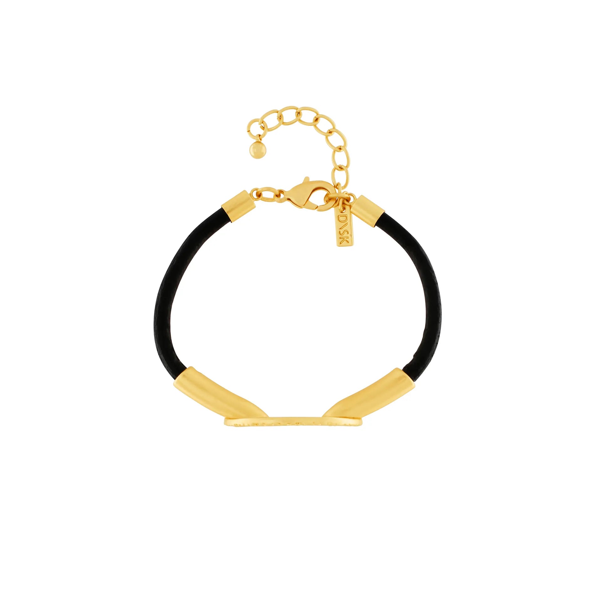 Nostalgia Diagonal Leather Bracelet Gold PlatingDNSK Copenhagen