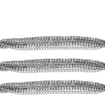 Anastazia IN:STORE Knittet Bracelet Silver Plating -DNSK Copenhagen