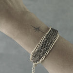 Anastazia IN:STORE Knittet Bracelet Silver Plating -DNSK Copenhagen