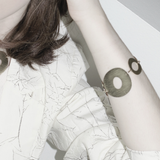 Alaya IN:STORE Bracciale organico a cerchio placcato oro V2