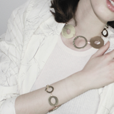 Alaya IN:STORE Bracciale organico a cerchio placcato oro V2