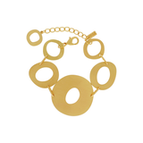 Alaya IN:STORE Bracciale organico a cerchio placcato oro V2