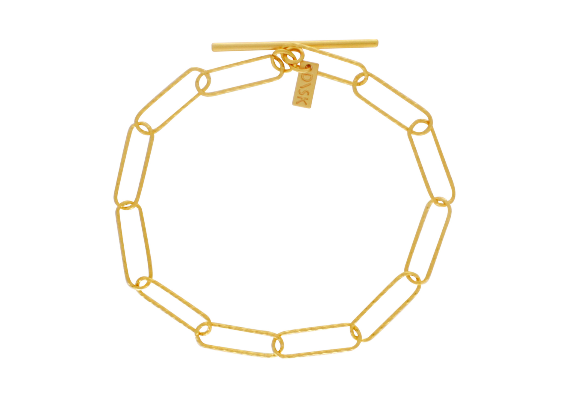 Tempeste IN:STORE T-bar Paperclip Bracelet Gold Plating, DNSK Copenhagen