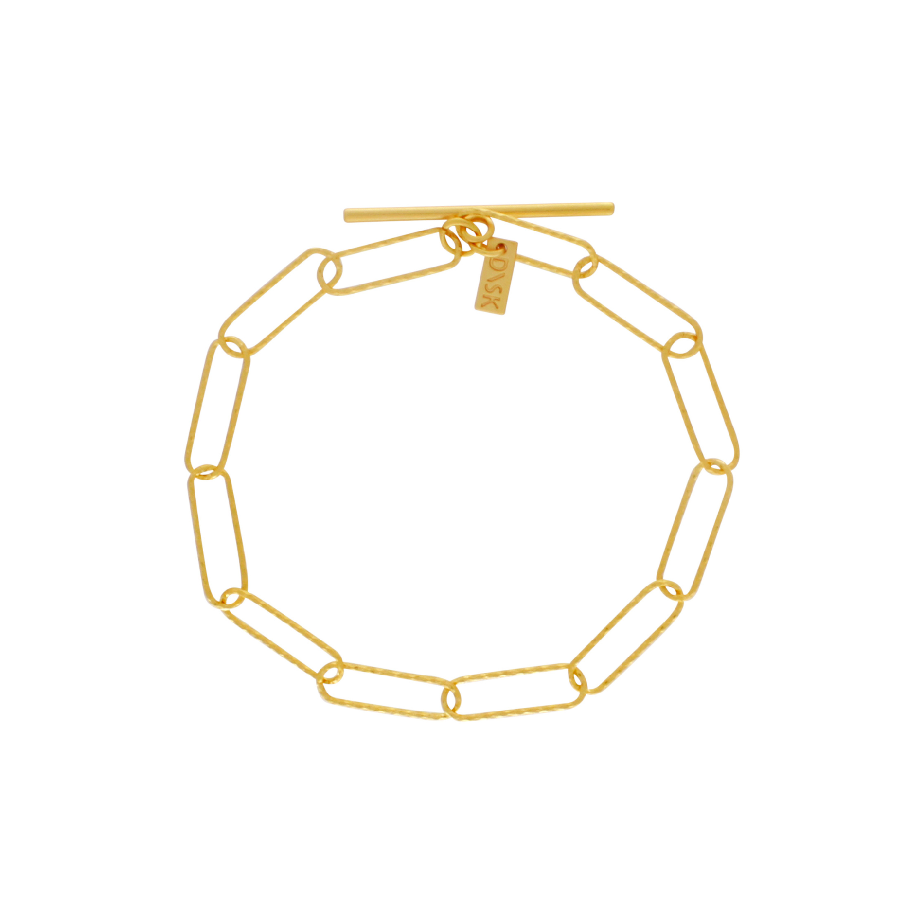 Tempeste IN:STORE T-bar Paperclip Bracelet Gold Plating, DNSK Copenhagen