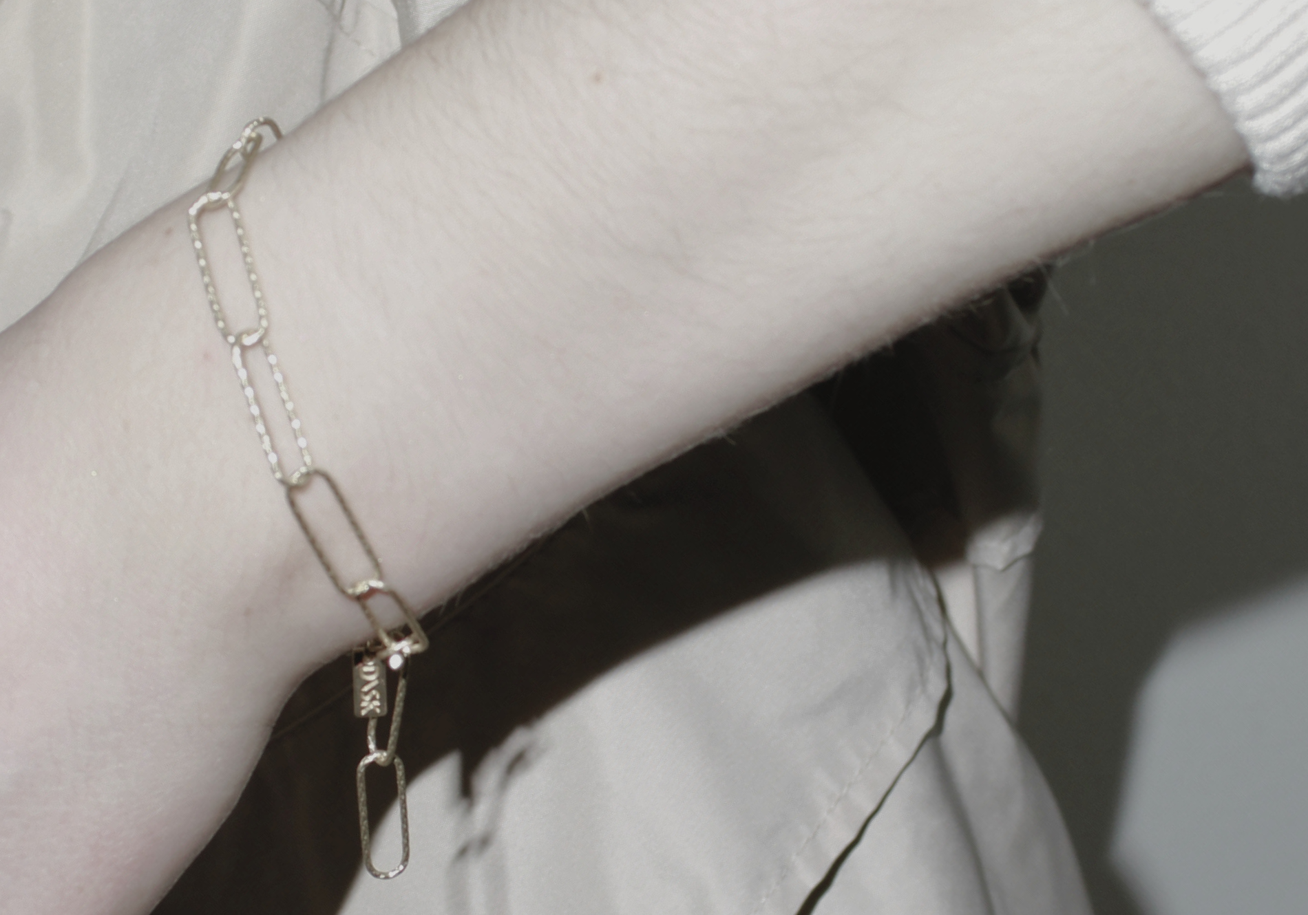 Tempeste IN:STORE T-bar Paperclip Bracelet Silver Plating, DNSK Copenhagen