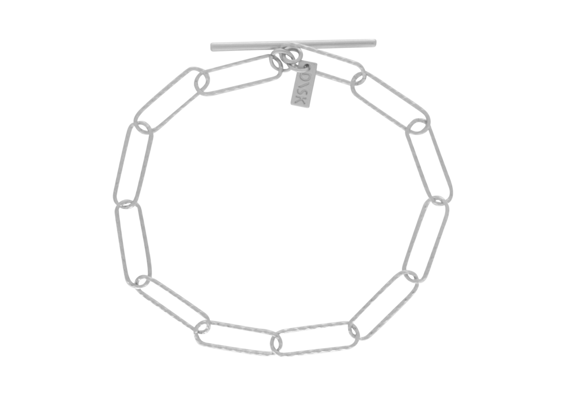 Tempeste IN:STORE T-bar Paperclip Bracelet Silver Plating, DNSK Copenhagen