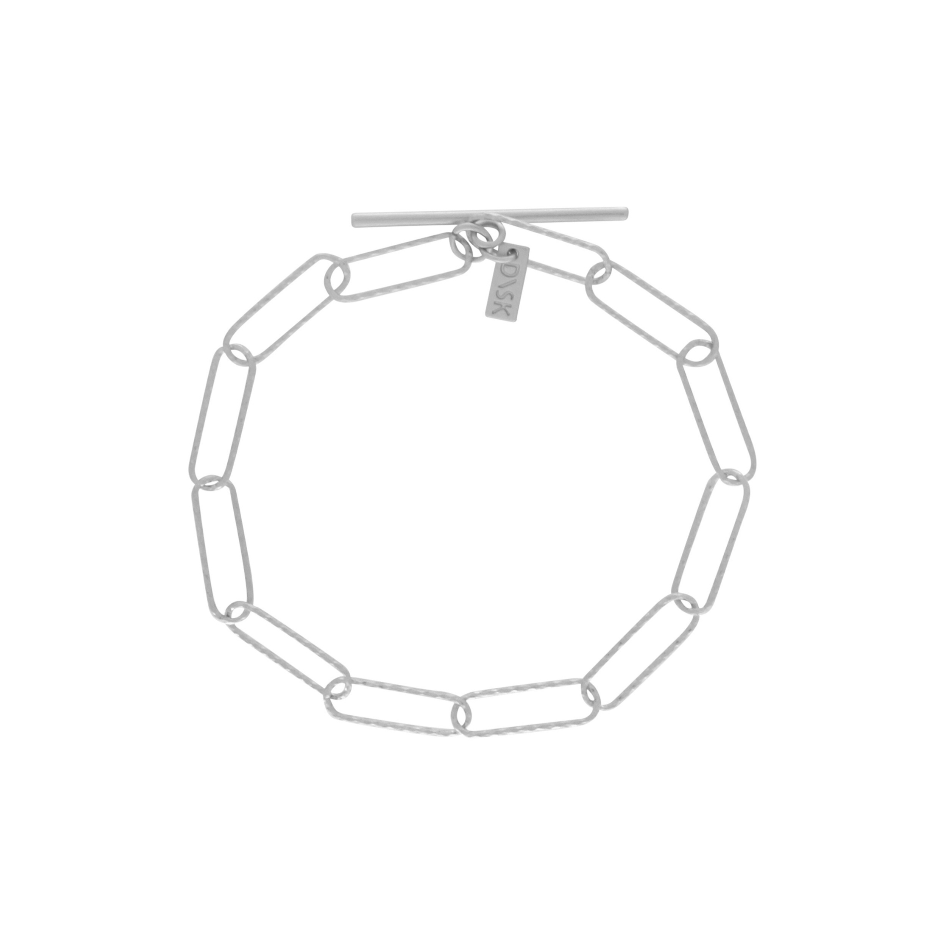 Tempeste IN:STORE T-bar Paperclip Bracelet Silver Plating, DNSK Copenhagen