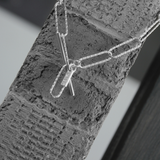 Tempeste IN:STORE T-bar Paperclip armbånd Sølvbelagt