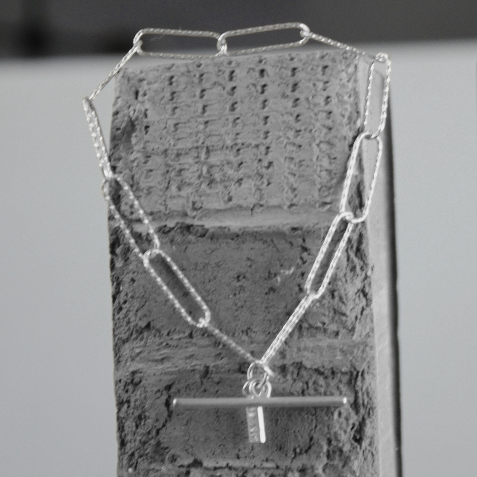 Tempeste IN:STORE T-bar Paperclip Bracelet Silver Plating, DNSK Copenhagen