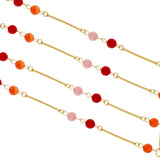 Audrey IN:STORE Bracelet Chaîne Rose Plaqué Or