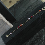 Audrey IN:STORE Bracelet Chaîne Rose Plaqué Or