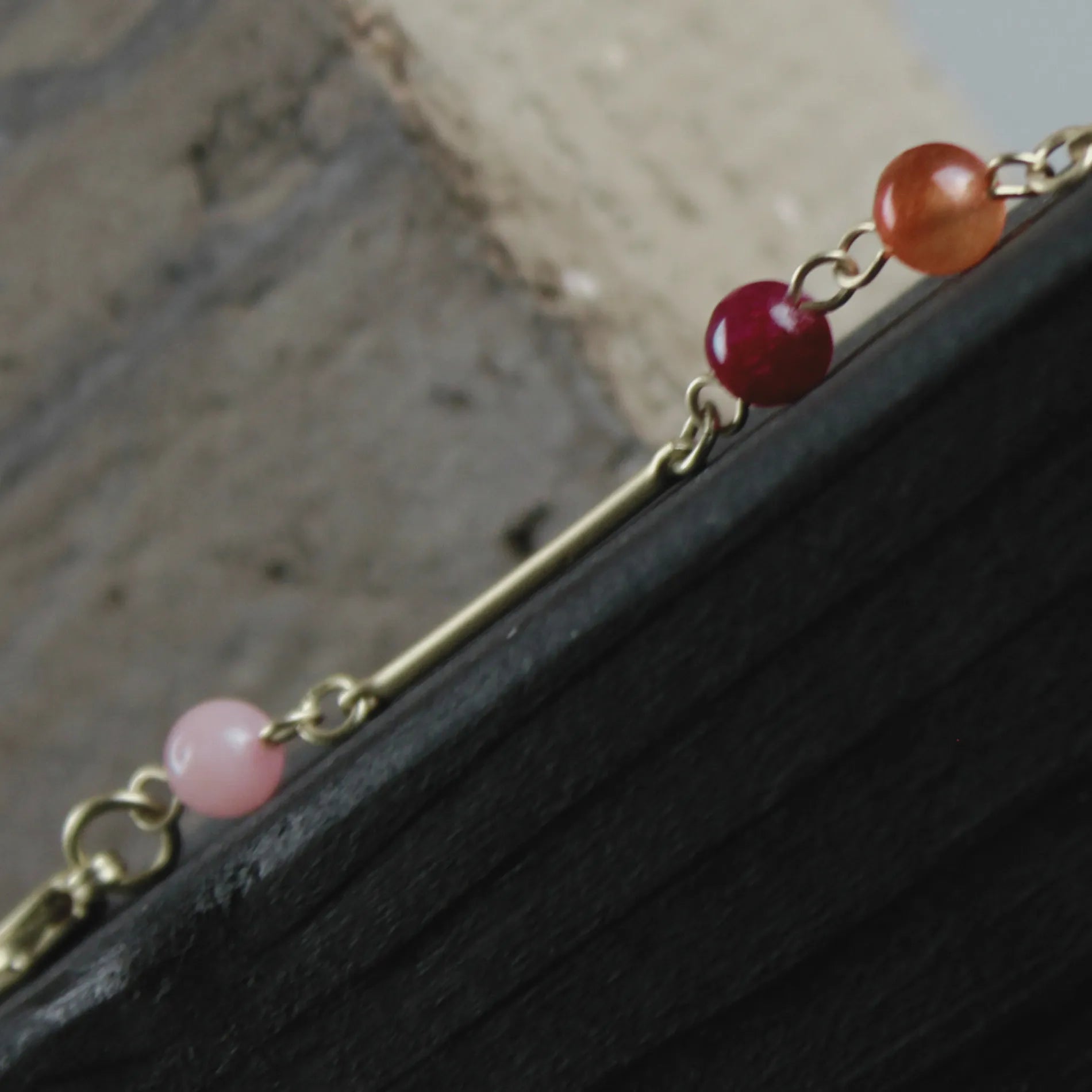 Audrey IN:STORE Pinkish Chain Bracelet Gold Plating, DNSK Copenhagen