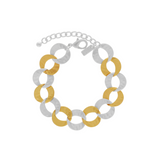 Audrey IN:STORE Kurzes 2-Ton-Armband Vergoldung