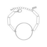 Tempeste IN:STORE Bracciale graffetta placcatura argento