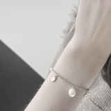 Audrey IN:STORE Bracciale corto a punti e perle multiple Placcatura oro