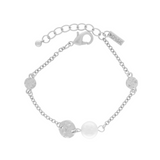 Audrey IN:STORE Bracciale corto a punti e perle Placcatura argento