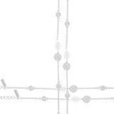 Audrey IN:STORE Bracciale corto a punti e perle Placcatura argento