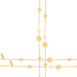 Audrey IN:STORE Bracciale corto a punti e perle Placcatura oro