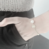 Audrey IN:STORE Bracciale corto a punti e perle Placcatura oro