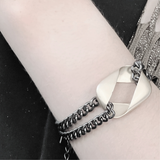 Anastazia LIMITED IN:STORE Bracciale a maglie grosse Placcatura in ematite