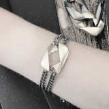 Anastazia LIMITED IN:STORE Bracciale a maglie grosse Placcatura in ematite