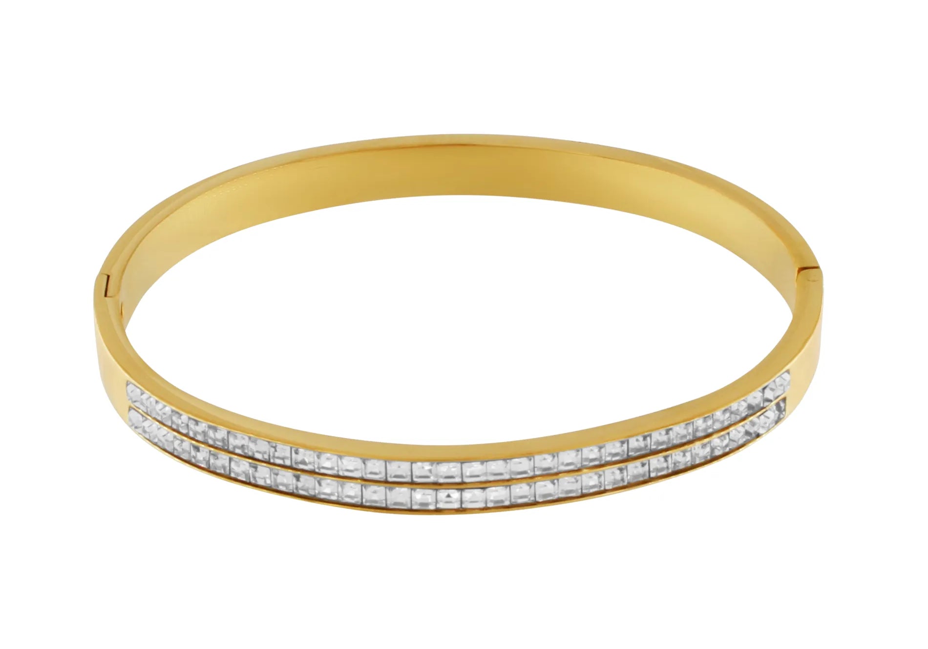 Joy Waterproof Bangle CZ wit 18K verguld, DNSK Kopenhagen