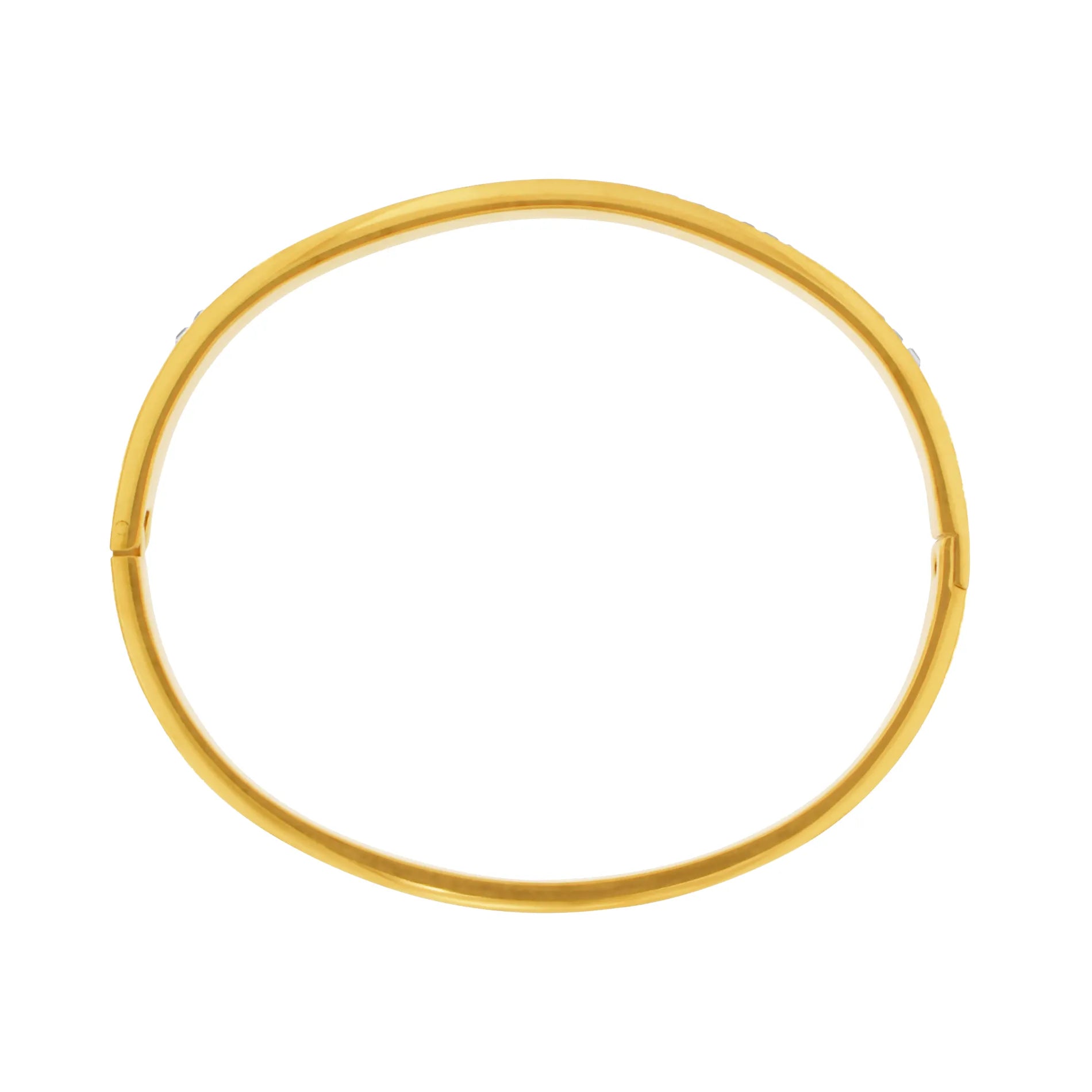 Joy Waterproof Bangle CZ White 18K Gold Plating, DNSK Copenhagen
