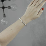 Joy Waterproof Bangle CZ White Shiny -DNSK Copenhagen
