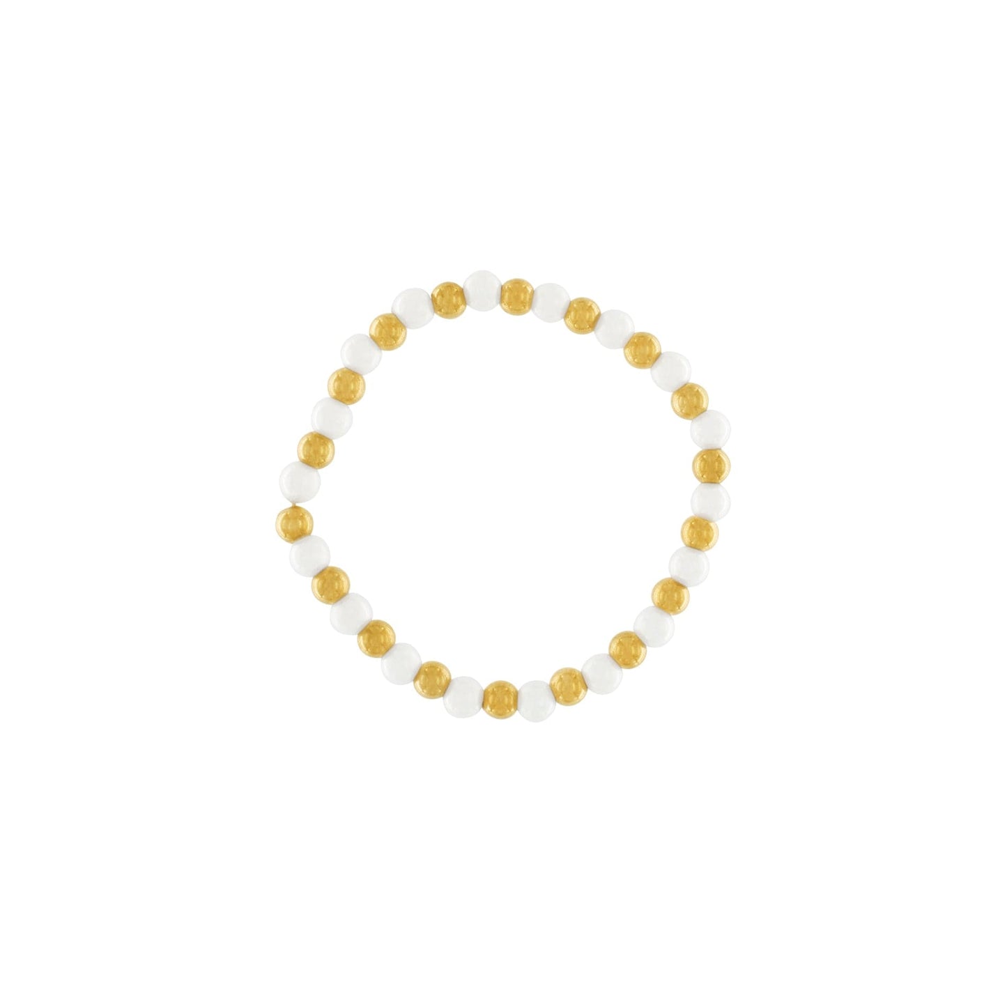 Joy Waterproof Elastic Pearl Mix Bracelet 18K Gold Plating I Dansk Copenhagen