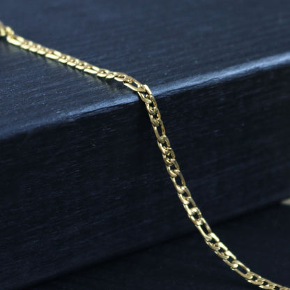 Passion Waterproof 3mm Figaro Chain Bracelet 18K Gold Plating I Dansk Copenhagen