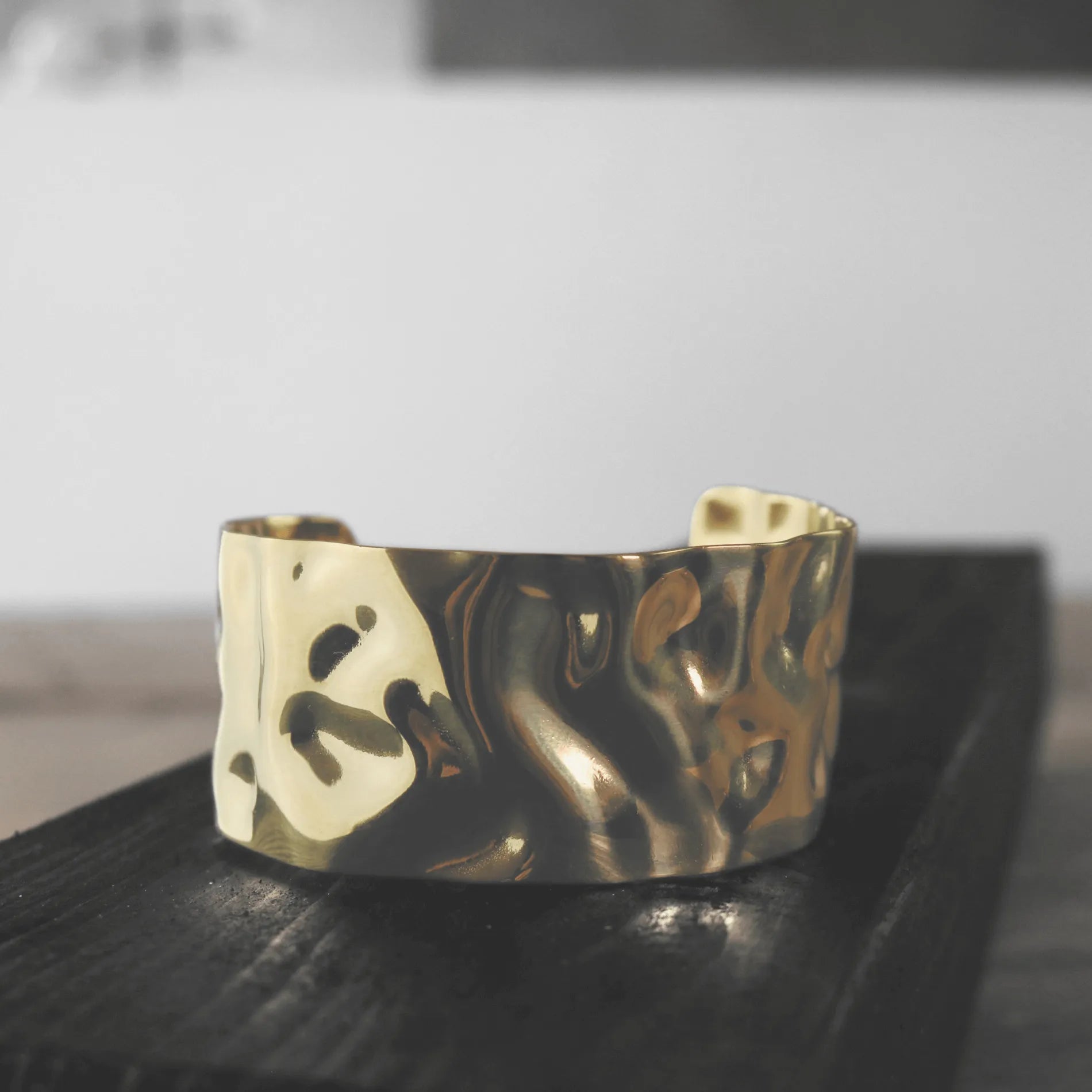 Courage Waterproof Organic Statement Cuff Bracelet 18K Gold PlatingDNSK Copenhagen