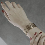 Courage Waterproof String Statement Cuff Bracelet 18K Gold Plating -DNSK Copenhagen