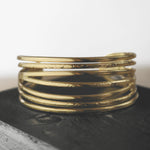 Courage Waterproof String Statement Cuff Bracelet 18K Gold Plating -DNSK Copenhagen