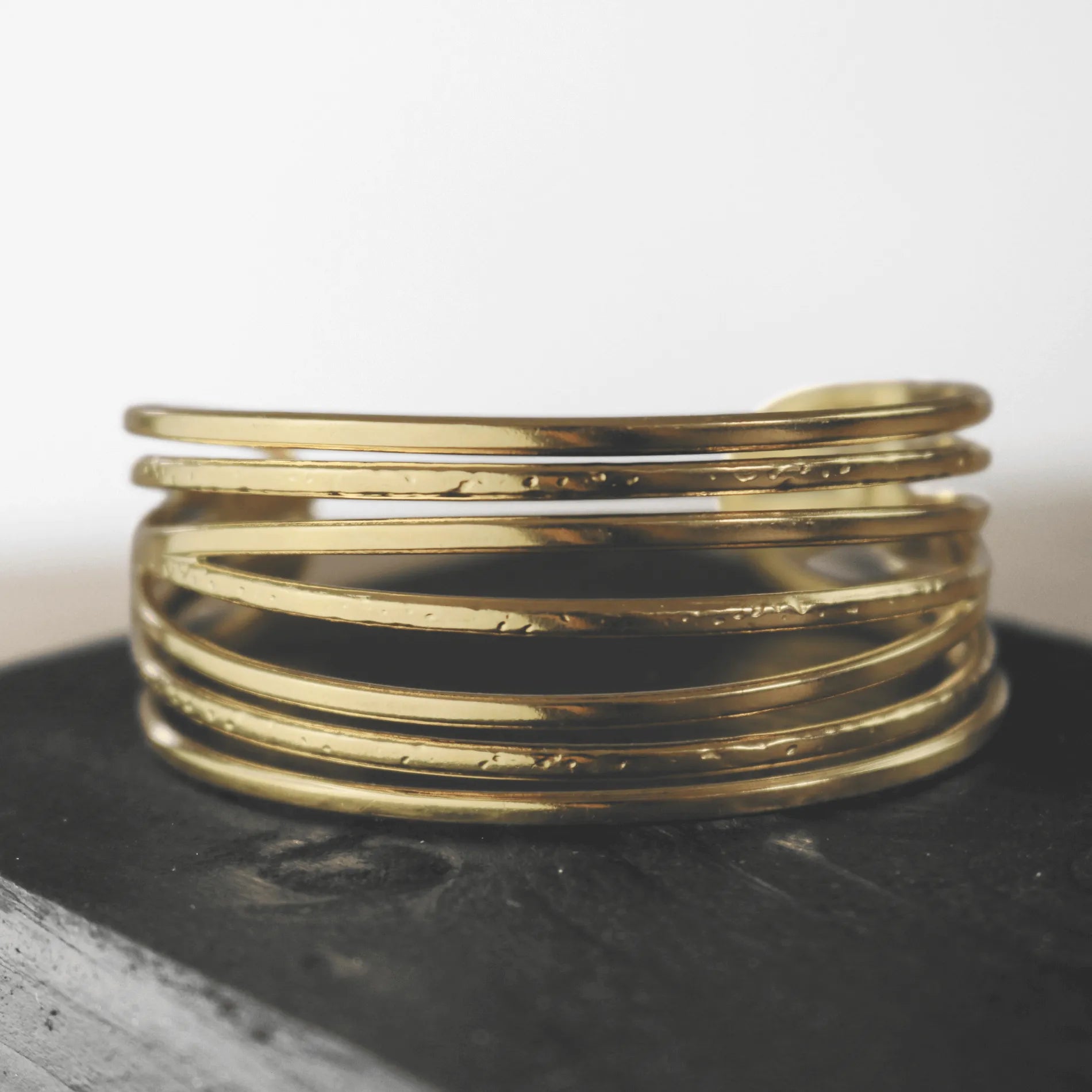 Courage Waterproof String Statement Cuff Bracelet 18K Gold PlatingDNSK Copenhagen