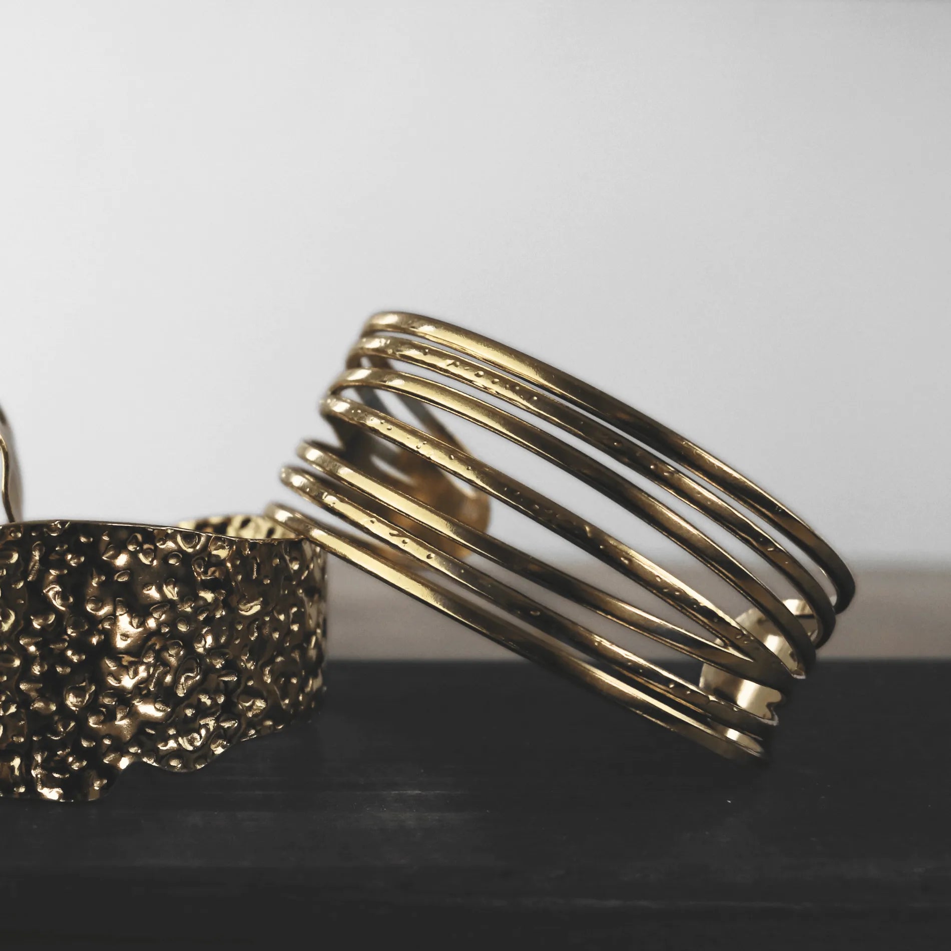 Courage Waterproof String Statement Cuff Bracelet 18K Gold PlatingDNSK Copenhagen