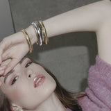 Courage Waterproof Semi Elastic Bracelet Silver Plating, Dansk Copenhagen