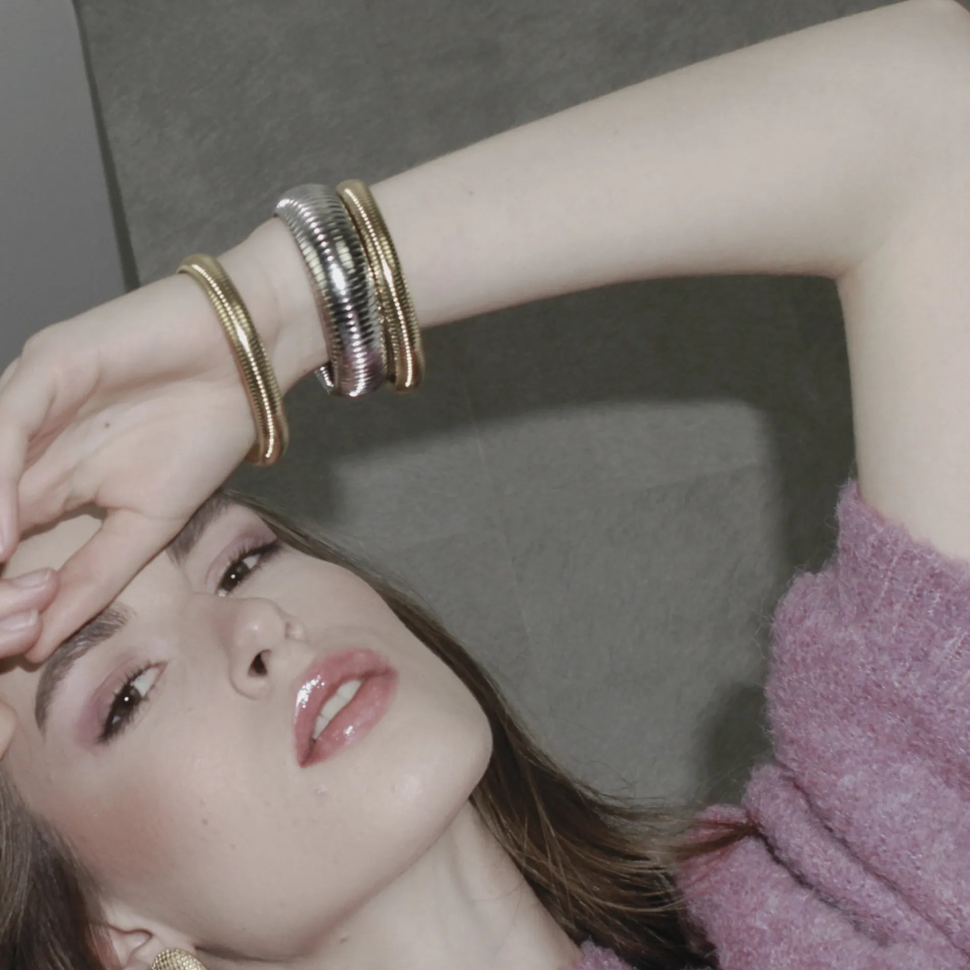 Courage Waterproof Semi Elastic Bracelet Silver Plating, Dansk Copenhagen