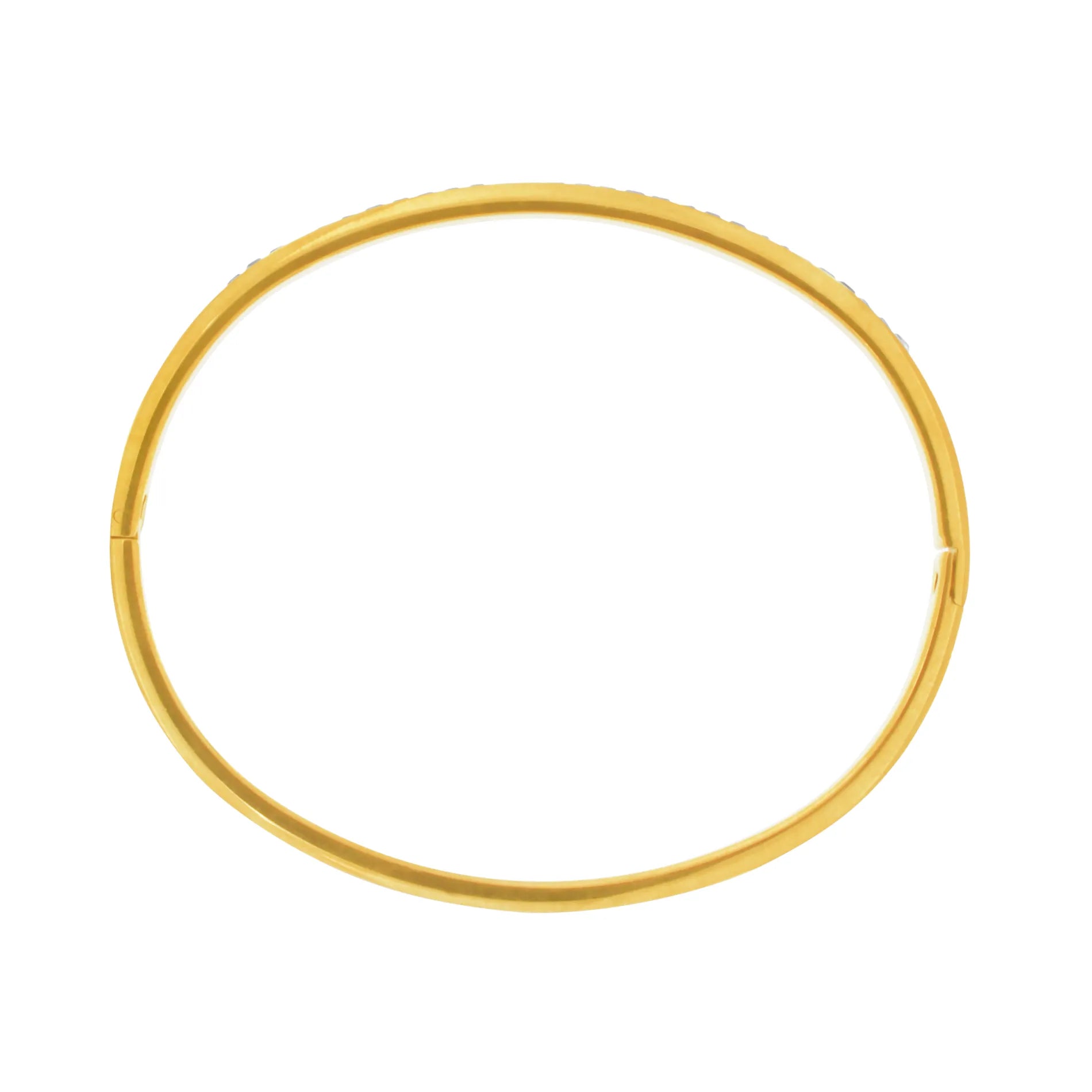 Joy Waterproof Slim CZ Bangle 18K Gold Plating, DNSK Copenhagen