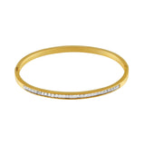 Joy Waterproof Slim CZ Bangle Plaquage or 18K