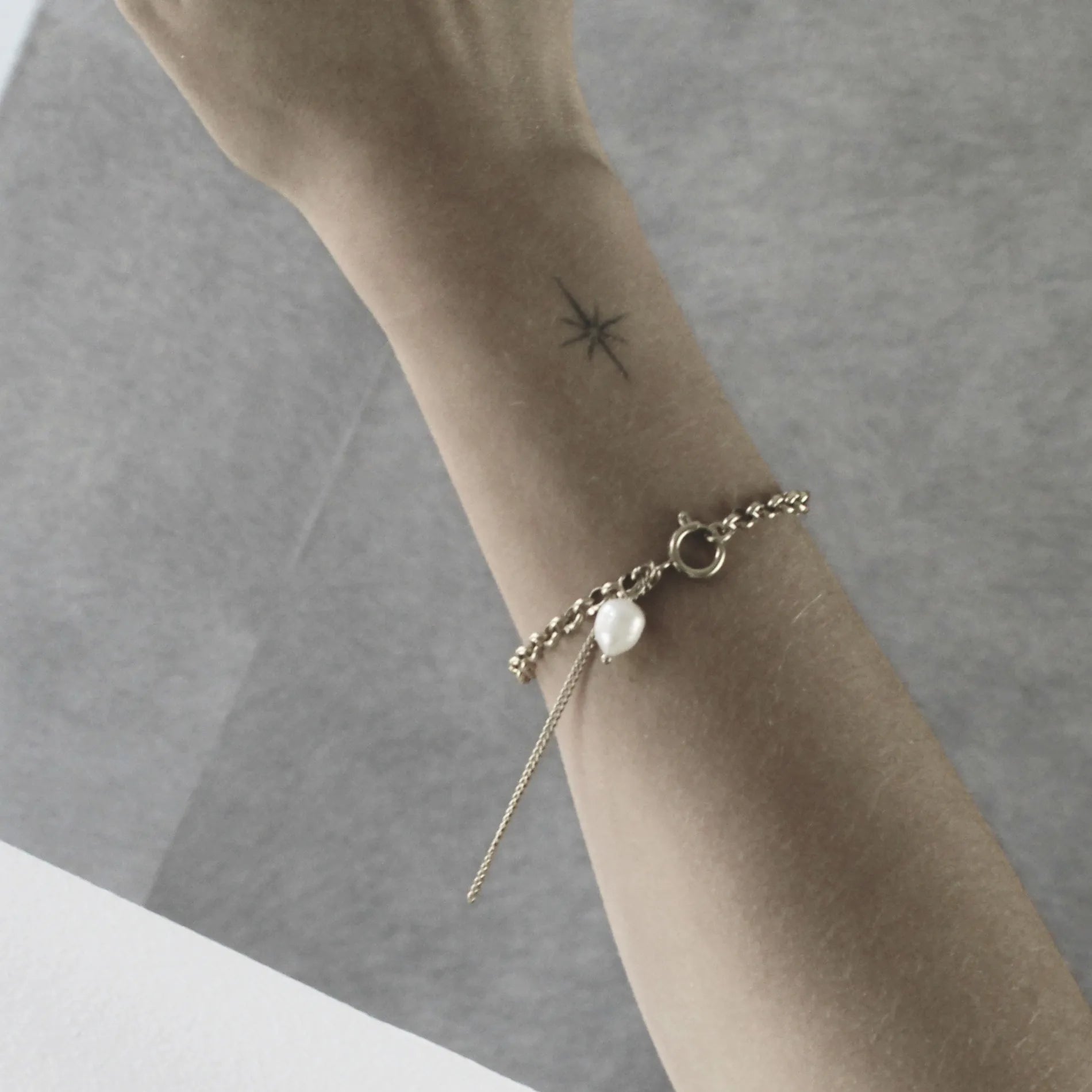 Joy Waterproof Link Pearl Bracelet 18K Gold Plating, Dansk Copenhagen