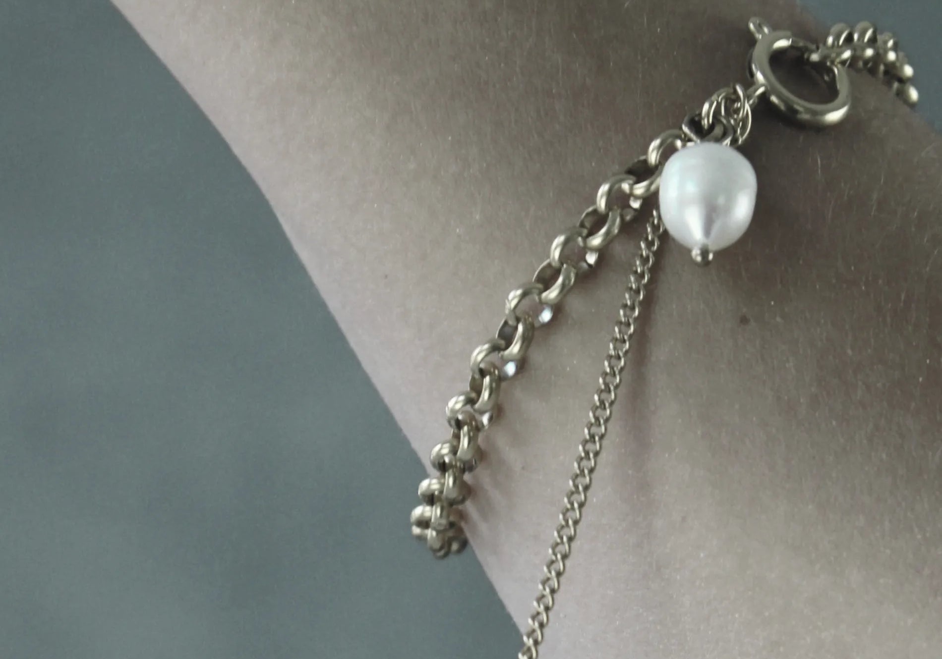 Joy Waterproof Link Pearl Bracelet 18K Gold Plating, Dansk Copenhagen