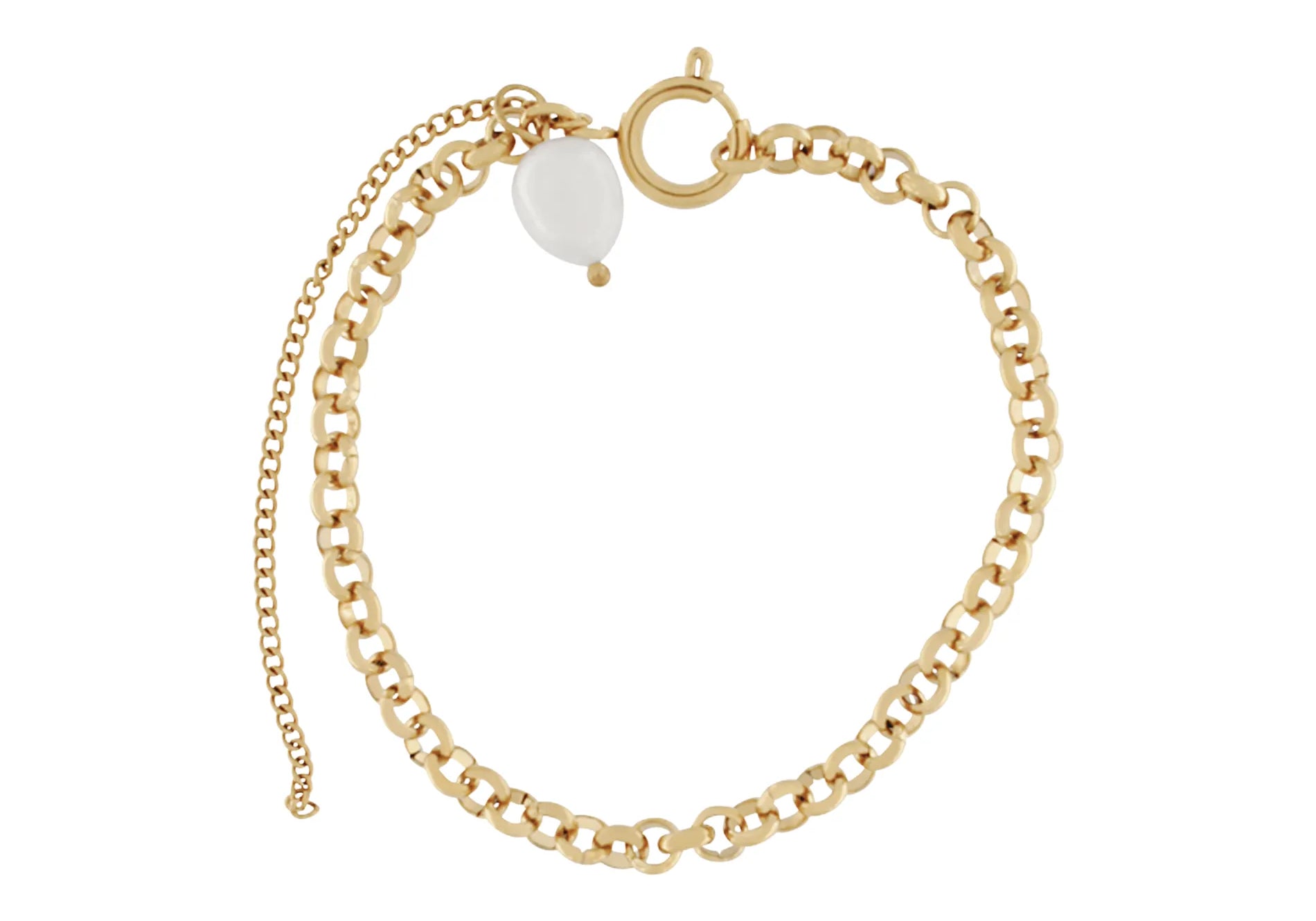 Joy Waterproof Link Pearl Bracelet 18K Gold Plating, Dansk Copenhagen
