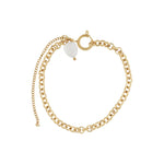 Joy Waterproof Link Pearl Bracelet 18K Gold Plating -DNSK Copenhagen