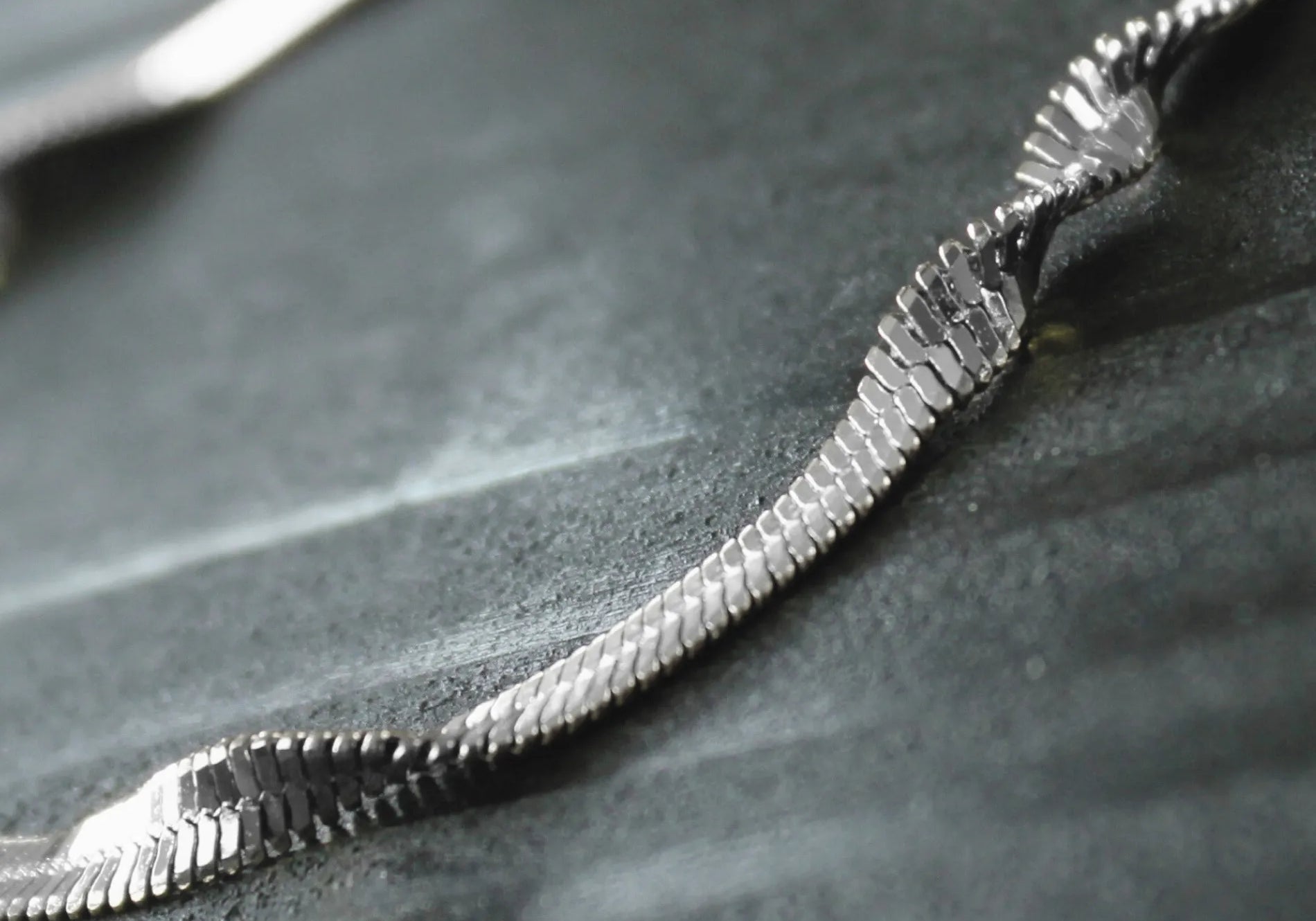 Passion Waterproof Twisted 2mm Herringbone Bracelet Silver Plating, Dansk Copenhagen