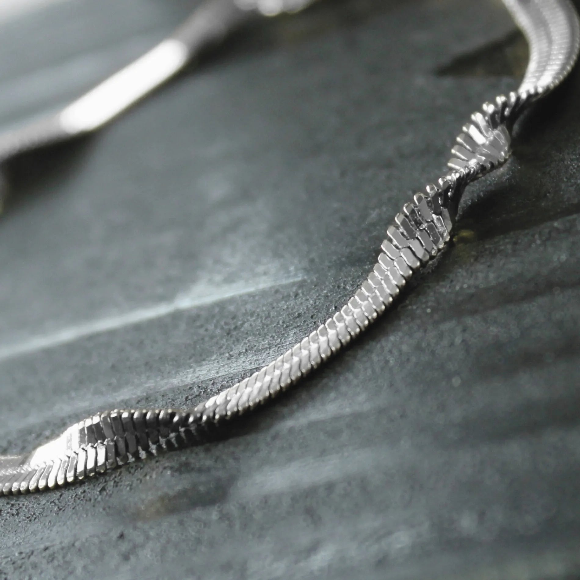 Passion Waterproof Twisted 2mm Herringbone Bracelet Silver Plating, Dansk Copenhagen