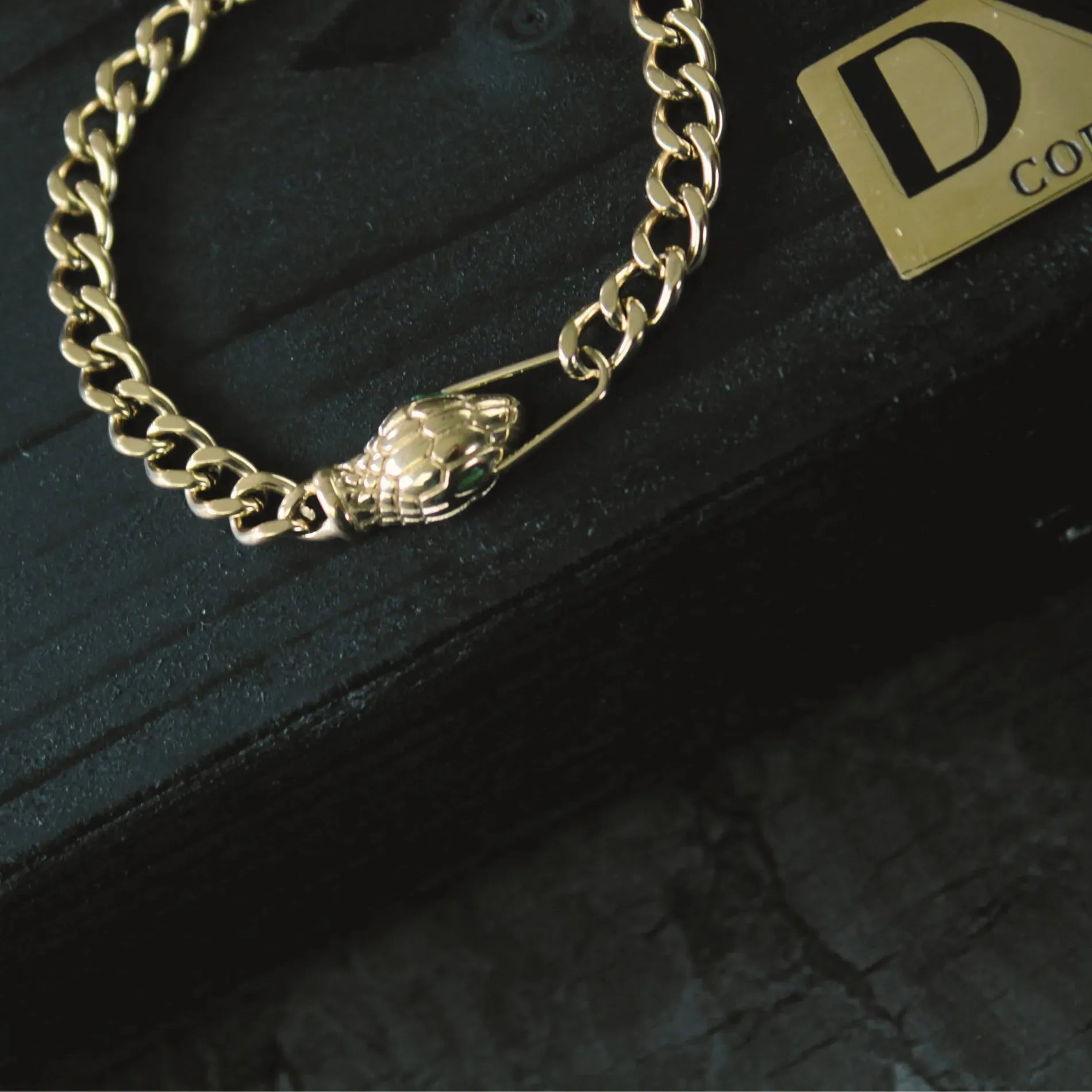 Joy Waterproof Snake Link Bracelet 18K Gold Plating, Dansk Copenhagen